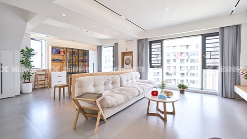 合理設計7.5m大橫廳，功能分區(qū)超開闊！|長沙全屋整裝