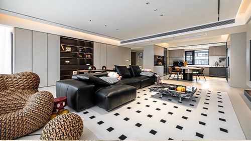 171㎡大平層現代實景 典雅低調，舒適享受|長沙全屋整裝