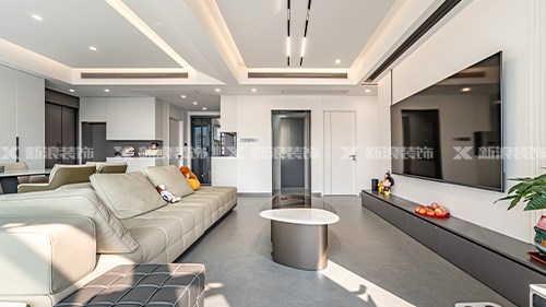 三改二！經典116㎡大橫廳裝出大平層即視感|長沙全屋整裝