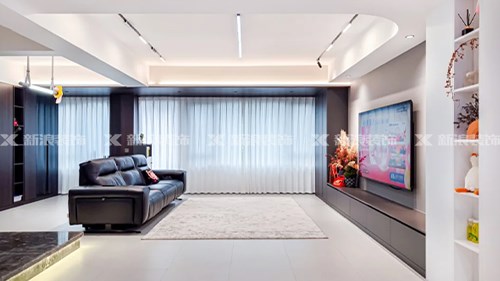 長沙156m²現(xiàn)代黑白灰僅需23w 拿捏高級感|長沙全屋整裝