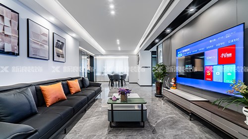 152m²現(xiàn)代簡約黑系住宅 打造高級感天花板|長沙全屋整裝