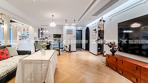 顛覆傳統客餐廚空間，法式浪漫家 超舒適|長沙全屋整裝